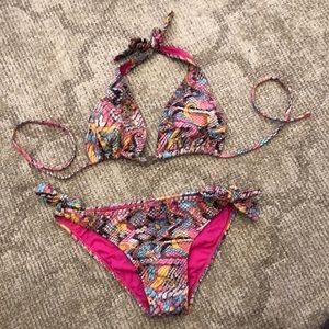 MILOVE Pink Design Bikini Sz M